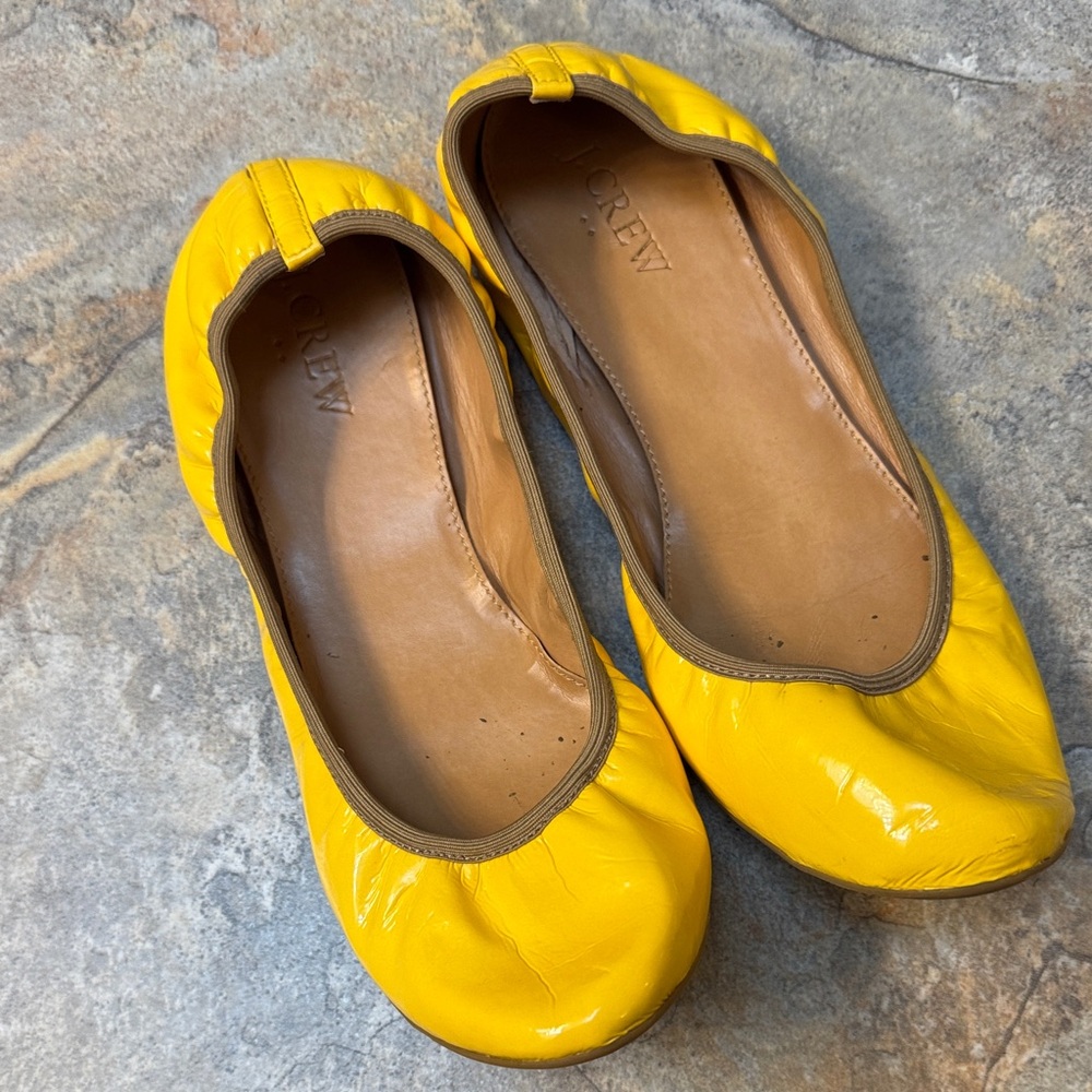 J. Crew Women's Vibrant Yellow Flats 7.5